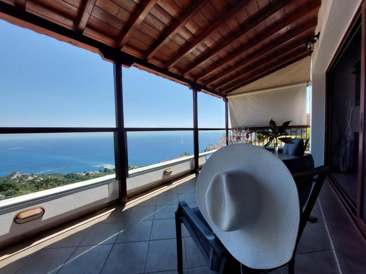 Horizon Studios With Sea View - Free Parking Glossa Eksteriør billede